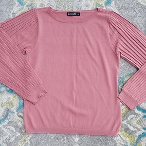 New York & Company Rose Gold Sweater size L